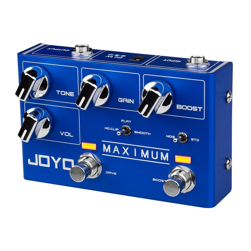 JOYO Overdrive Pedals R Series Dual Channel Pedal Clean and Wild Overdrive Effect for Electric Guitar (Maximum R-05) - Image 1